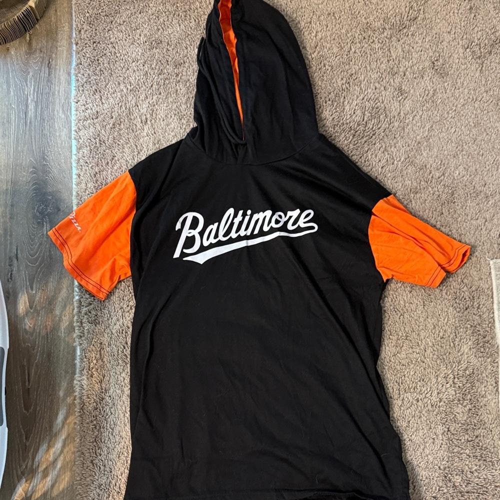 Baltimore Black and Orange Women's Hoodie Top